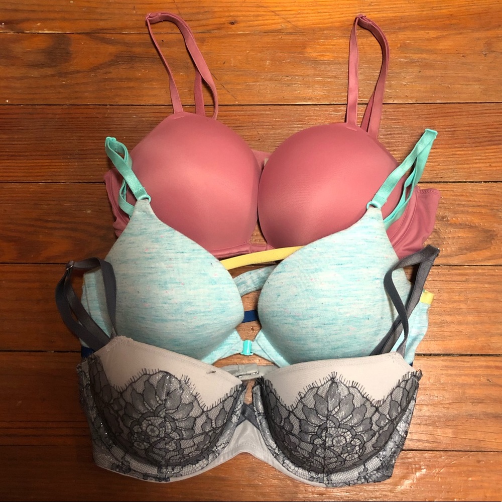 Trio of Gently-Used VS Bras